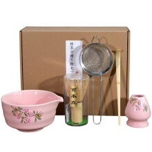 5 Pcs Matcha Set with Ceramic Matcha Bowl Japanese Matcha Kit Tea Bamboo Whisk Matcha Holder Japanese Tea Ceremony C
