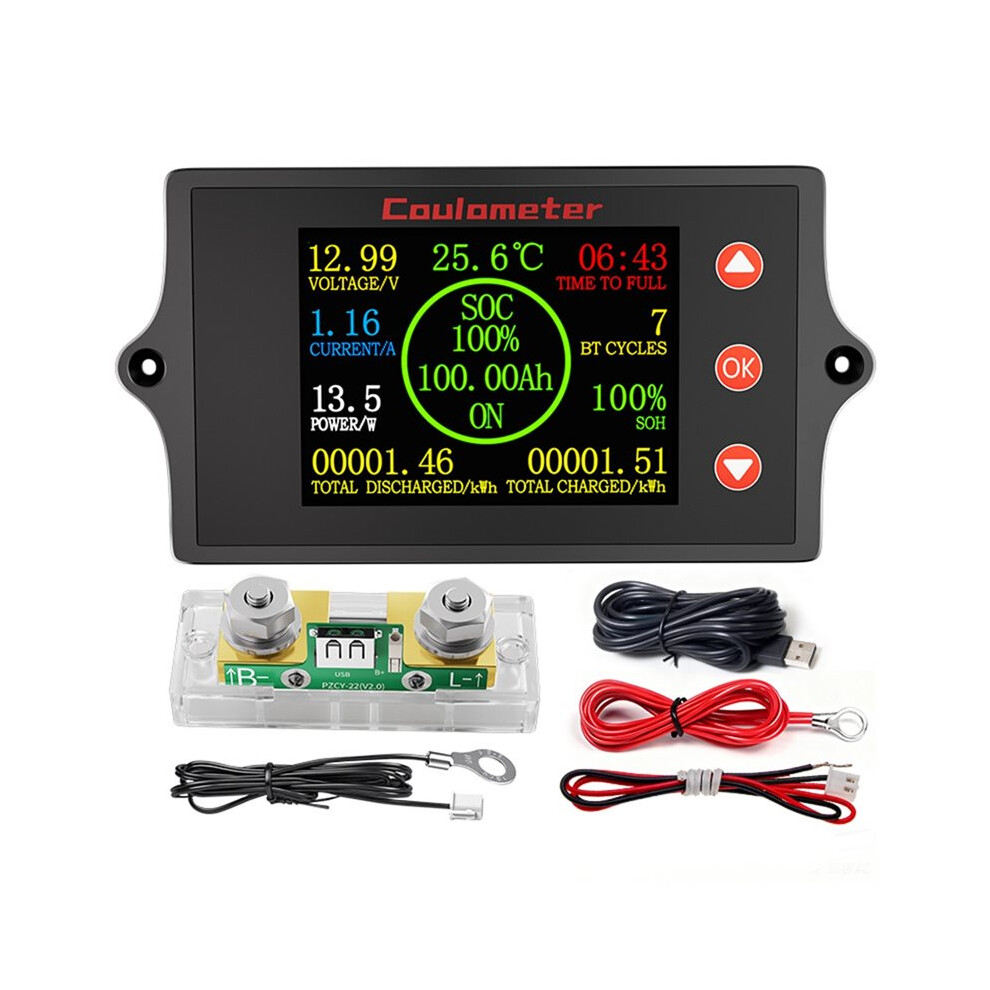 Pzem-041Coulometer Digital Battery Load Tester 8V-100V 100A Electronic Monitor Car Battery Capacity Power Supply Checker 4713278310257