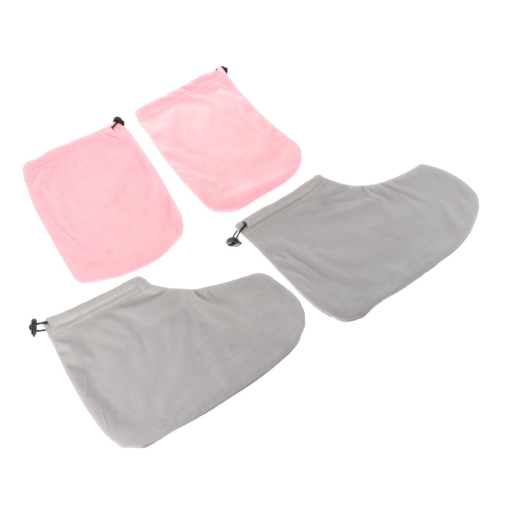 Paraffin Wax Gloves and Booties Set for Hand and Foot Spa Therapy, Reusable Heat Retention Fit