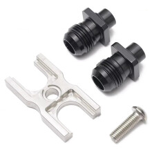 Aluminum AN10 Oil Cooler Adapter Fitting for E36/E46/M3/E90/E92/E93 Oil Cooler Fitting Adapter