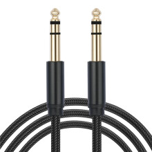 Câble D'Instrument Mono TRS Mâle-Mâle 6,35 mm, Câble de Patch Audio pour Guitare Électrique, Amplificateur, Table de Mixage et Enregistrement en