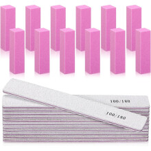 24 Pcs Files and Buffers Set with Buffer Block 120 Grit and File 100/180 Grit Professional Manicure Tools Kit