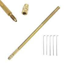 Brass Ventilating Holder, Rerooting Tool for Lace Wig Making Repair and Doll Hair , Complete Ventilation Set