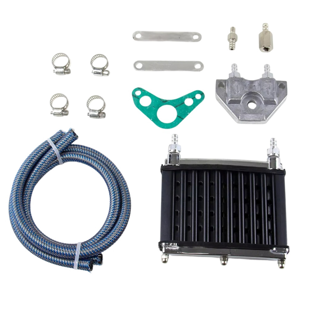 Motorcycle Engine Oil Cooler Cooling Dirt Pit Soil Bike Radiator For Atv Quad 50Cc 70Cc 90Cc 110Cc 125Cc 140Cc 150Cc Set 6032086585939