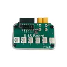 Battery Charging Hub OSH 6-Port 1S Battery Charging Hub Multi-Port Charger Board for RC Drone Batteries PH2.0