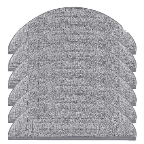 6 Pcs Mop Cloth Pads Replacement for  S8 Pro Ultra Robot Vacuum Reusable Microfiber Dual Sonic Mopping Pad
