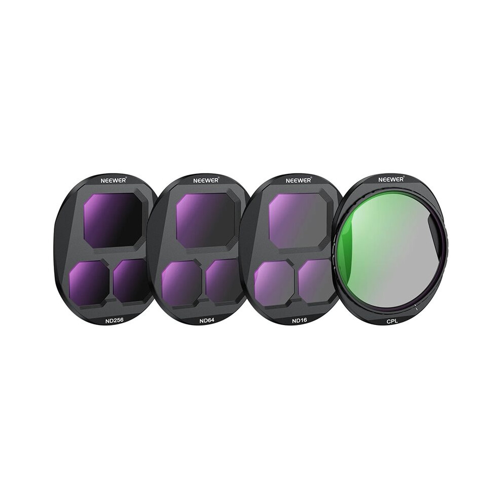 Neewer Cpl + Nd Filter Set For 4 Pro Screw Circular Polarizing Nd16 Nd64 Nd256 Cpl Filters 4 Pcs 4712401126994
