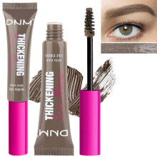 Waterproof Tinted Thickening Brow Gel and Eyebrow Mascara Cool Ash Brown 2pcs Vegan Cruelty