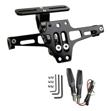 Motorcycle License Plate Holder Number Plate Holder with Turn Signal Lights for MT07 Z800