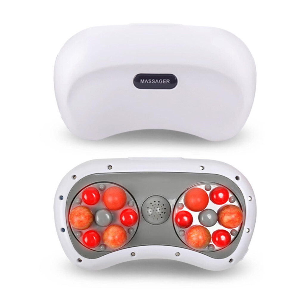 Abdominal Massager with Heat Therapy, Double Disc Electric Belly Massager for Period Cramps Relief