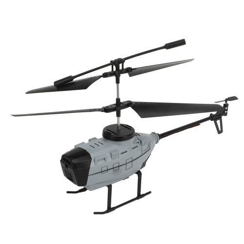 Remote Control Helicopter 4K Dual Camera 25x4x11cm Grey, Obstacle Avoidance