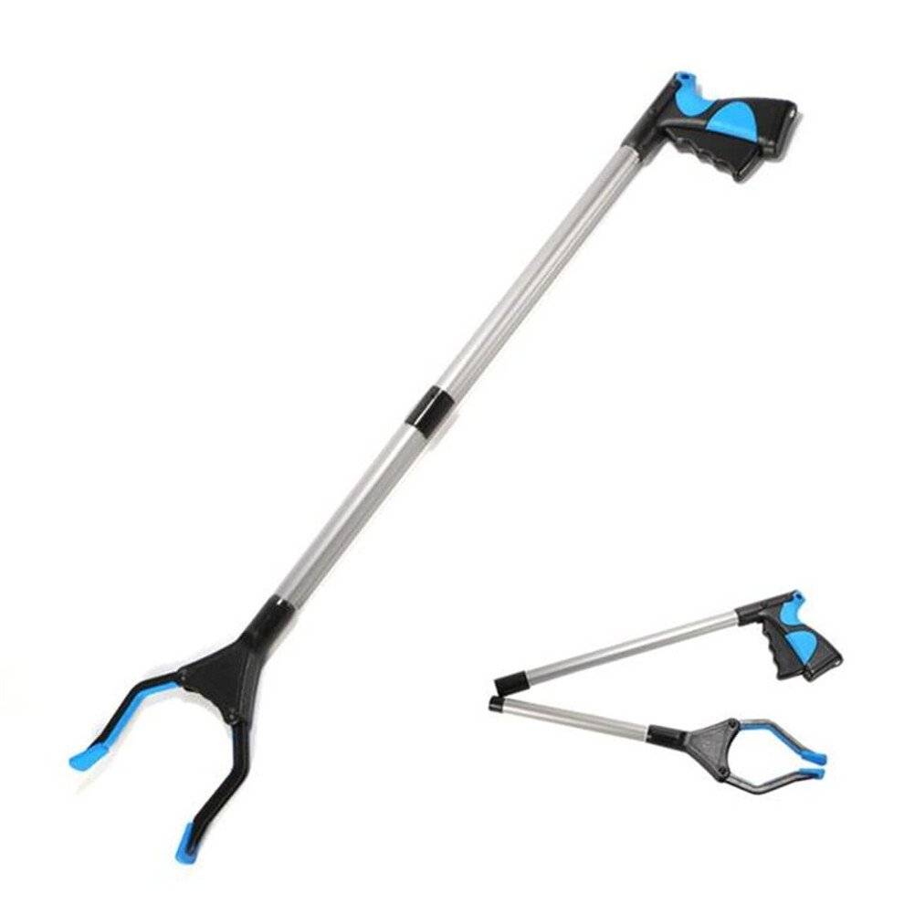 Rotating Gripper Reacher Grabber Tool with Long Handle, Ergonomic Grip for Trash Pickup and Mobility Aid