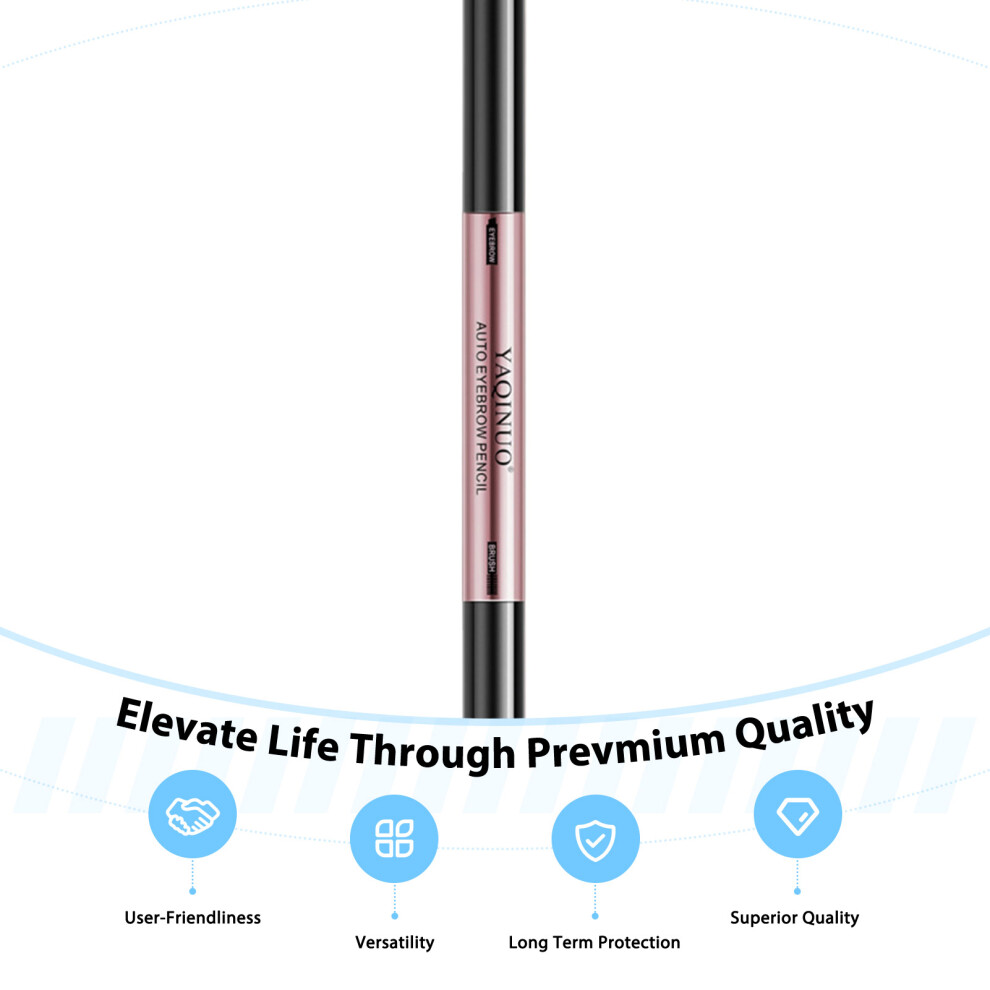 Phui-Pet-Supplies (Eyebrow Pencil-01) Rotating Eyebrow Pencil With Brush, Long-Lasting