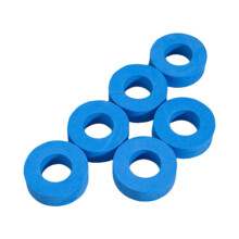 (Blue, 6pcs) Heatless Curlers for All Hair Lengths