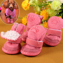 (XL) Chihuahua Winter Boots for Small Dogs - Warm Pet Shoes