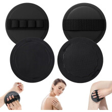 4 Pack Silicone Body Scrubber Set, Gentle Deep Cleansing Exfoliating Shower Brush for All Skin Types