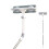 56 Inch Window Cleaning Kit with Extension Pole, 2in1 Bendable Head Squeegee for  Windows 1