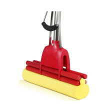 Large Sponge Roller Mop with Thick Cotton Head, Fast Water Absorption, Easy Floor Cleaning