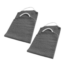 2Pcs ExtraLong Back Scrubber for Shower Deep Skin Exfoliation Body Towel with Secure Grip Handles