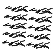100pcs Lightweight Plastic Arrow Nocks for Carbon Fiberglass Black