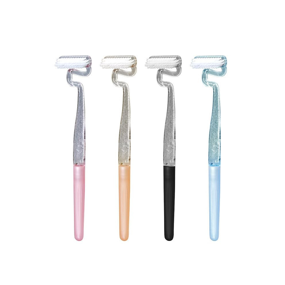 SShaped Soft Bristle Adult Toothbrush with Tapered Bristles for Gentle Gum Care and Deep Cleaning
