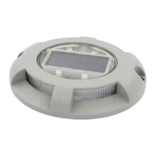 Solar Step Light, IP65Waterproof, Aluminum Alloy, Round LED