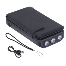 Zonne-energie powerbank 20000mAh met lamp en draadloos opladen