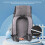 Pet Carrier Backpack for Outdoor Cycling, Grey, Nylon, Portable 5