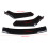 Gloss Black 3pcs Bumper Lip Kit ABS Tough 1