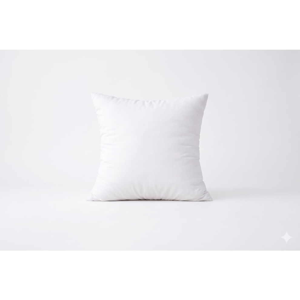 Arlinens (18X18") Hollow Fiber Cushion New Pads Inner Insert Pillow Hypoallergenic Square Cushions For Sofa Bed & Couch White