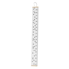 Kids Growth Chart Wall Hanging 200x20cm Canvas & Pinewood Ruler