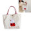 Handtasche aus Samt mit Erdbeermuster 6