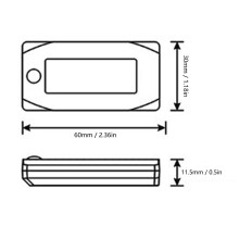 Motorcycle LCD Oil Temp Voltage Speed Gauge