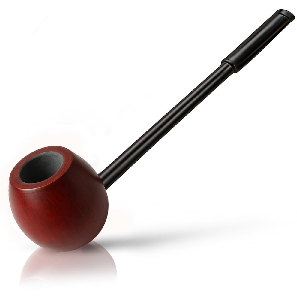 Red Vintage Long Stem Tobacco Pipe For Men Â Handmade Wooden Smoking Pipe Gift With Cooler Smoke