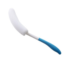 Long Handle Back Scrubber for Shower with Lotion Applicator, Exfoliating Bath Brush for Men and Women