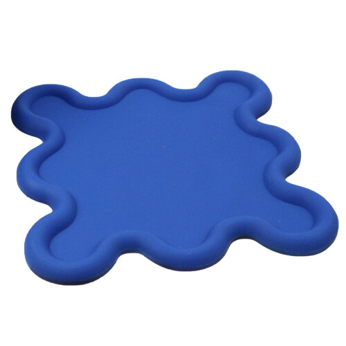 Tapete para copo em PVC com formato irregular, 120g
