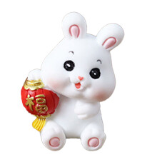 Ozdoba na tortu Lucky Bunny – figúrka králika zo syntetickej živice
