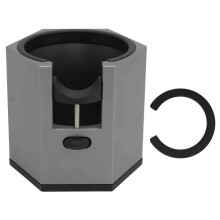 Aluminiums kaffeportafilterholder med justerbar høyde