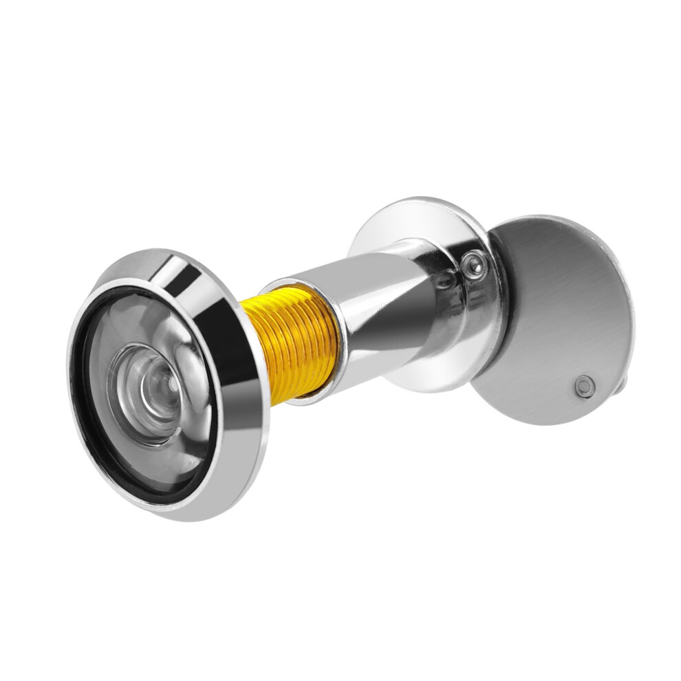 Silver 220 Wide Angle Door Viewer Peephole With Privacy Cover For 3550Mm Doors 9169991551142