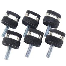 6PCS Car Hardtop Bolts Quick Removal Thumb Screw for JK JKU JL JLU JT 2007-2022 Black