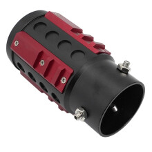 Decorazione Universale per Tubo di Scarico per Auto, Coda da Corsa, Modifica Personalizzata, Coda da Corsa, Lega di Alluminio, Rosso