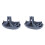 2pcs Silicone Drain Ice Cup Drying Rack Bottle Glass Drain Rack Shelf Gray 2