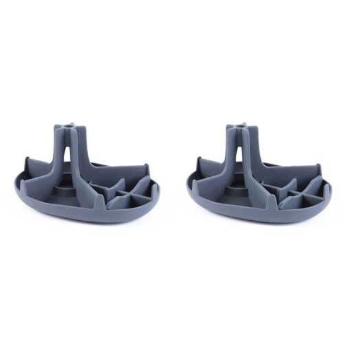 2pcs Silicone Drain Ice Cup Drying Rack Bottle Glass Drain Rack Shelf Gray 1