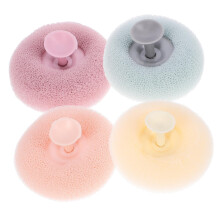4Pcs Exfoliating Bath Shower Balls with Suction Cups, Body Scrubber Exfoliator for Adults and Family Use