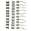 30 Pieces OD Green Backpack Clip Strap Set with D Ring & Buckles 1