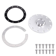 Universal Car Modified Fuel Tank Cap Cell Oil Pot Sealing Cap Embedded with 12 Bolts Aluminum Alloy