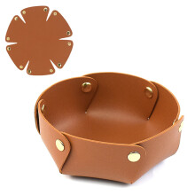 Sechseckige Organizer-Box aus PU-Leder