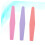 3Pcs Sponge Nail File Buffer Set for Natural and False Nails, Waterproof Dual Function, Pink Orange Purple 3