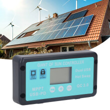 12V/24V 30A MPPT Solar-Laderegler mit LCD, USB PD QC3.0