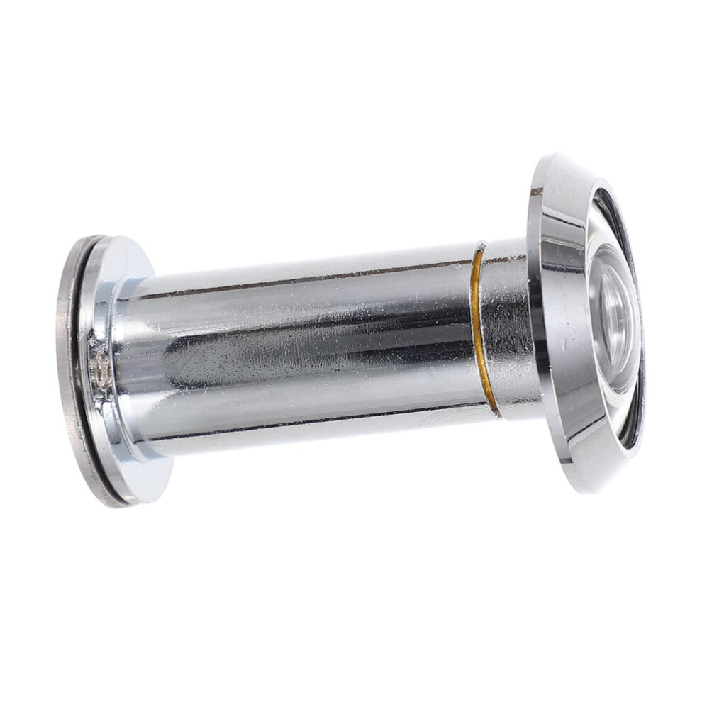 Adjustable Door Peephole Viewer With Wide Angle Viewing And Privacy Cover, Silver Finish 9169991552088
